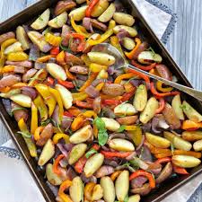 Oven Roasted Potatoes & Peppers Recipe