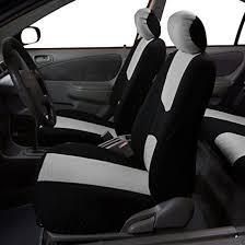 Flat Cloth Fabric Car Seat Cover Gray