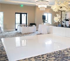 white dance floor cover lawson event