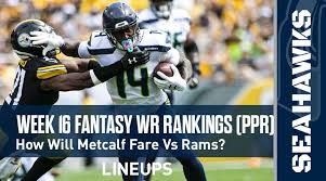 Watkins is officially active and good to go for the first time since week 16. Week 16 Wr Rankings Projections Ppr How Will Dk Metcalf Fare Against The Rams