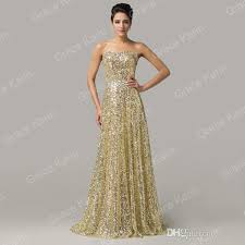 Grace Karin Sexy Shining Full Lengh Strapless Party Evening Formal Bridesmaid Golden Dress 8 Size Us 2 16 Cl6103 Formal Evening Dress Gowns For Womens