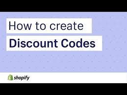 How To Create Discount Codes Shopify Help Center 2019
