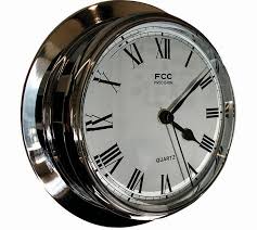 Large Chrome Clock Fcc Precision