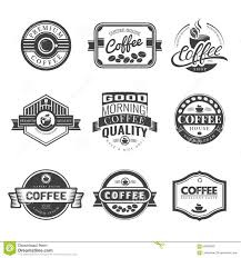 Coffee Vintage Logo Stock Vector Illustration Of Lettering