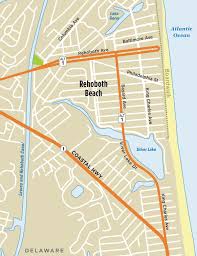 map of rehoboth beach de visit