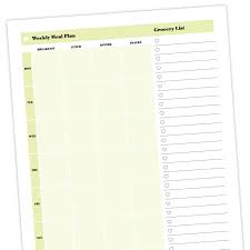 Meal Planner Template Free Printable Download Ideas For