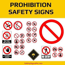 prohibition safety signs