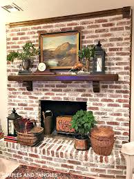 Fireplace mortar we are extremely happy with our new fireplace doors! Mortar Wash Brick Fireplace Makeover Dimples And Tangles