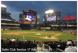 Citi Field Section 17 Row 20 Seat 2 New York Mets Vs St