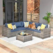 Outdoor Patio Conversation Sofa Set