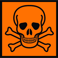 Toxic Symbol sign 100mm x 100mm / Semi Rigid PVC / Not Required | SK Signs  & Labels