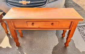 2 Pc Solid Pine Sofa Table End Table