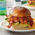 bbq chicken with bacon sandwiches