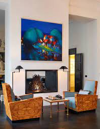 Hanging Art Above A Fireplace