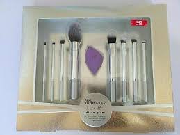 limited edition silver makeup brush set