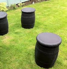 2 X Weatherproof Barrel Garden Seat