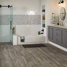 If you already have hardwood in your glazed terracota: Lifeproof Shadow Wood 6 In X 24 In Porcelain Floor And Wall Tile 14 55 Sq Ft Case Lp33624hd1pr The Home Depot Wood Tile Bathroom Wood Tile Bathroom Floor Floor Tile Design