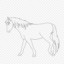 horse clipart black and white horse