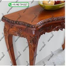 Teak Wood Wooden Console Table Without