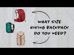 choosing a day hiking pack what size
