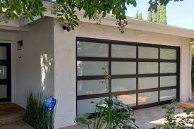 Trendy Modern Glass Garage Door