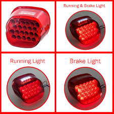 Led Tail Light Lens For Harley Motorcycle Brake And Running And License Plate Light