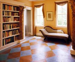 painted wood floors