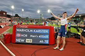 Karsten warholm slog torsdag verdensrekorden i 400 meter hækkeløb. A Moment That I Dreamed Of