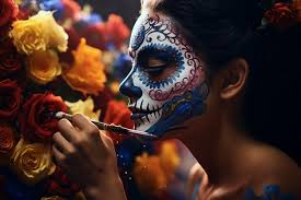 day of the dead sugar skull makeup