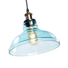 Shop Carbon Loft Downey Soft Aqua Glass Bell Pendant Light Overstock 13543542