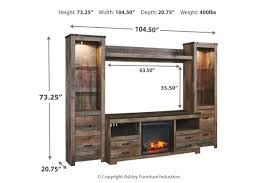 Ashley furniture tv stands, description: Trinell 4 Piece Entertainment Center With Fireplace Ashley Furniture Homestore