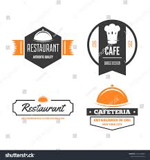 Restaurant Logos Badges Labels Design Elements Stock Vector