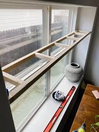 diy window plant shelf love renovations
