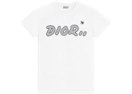 Kaws X Dior Logo T Shirt White Ss19