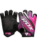 Rdx F2 Pink Short Finger Weight Lifting Fitness Gym Gloves For Women Rdx Sports Us