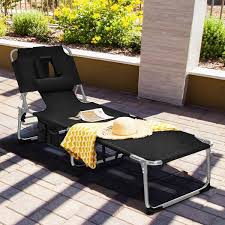 Honey Joy Black Beach Reclining Metal