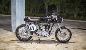 royal enfield bullet goes to the cafe