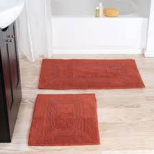 cotton bathroom mat set