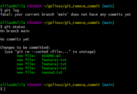 how to git remove commit properly