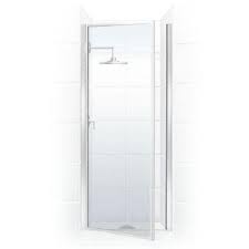 framed hinged shower door