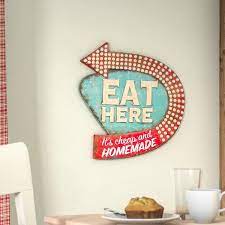 Kitchen Wall Decor Eat Here Dining Room