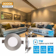 Shop Luxxr 6 Pack 3 Ultra Thin Led Recessed Light 3000k Warm White On Sale Overstock 30316423