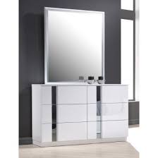 J M Palermo Dresser And Mirror In White