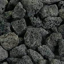 black lava rock bulk landscape rock