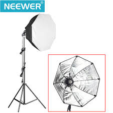 Neewer 700w Octagon Softbox Continuous Lighting Kit For Camera Photo Video Photography Includes 2 32 32 Inches 80 80 Centimeters Softbox 2 85w 5500k Light Bulb 2 Light Stand 1 Carrying Bag Neewer Photographic Equipment And Accessories