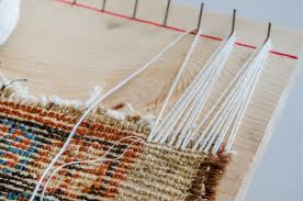 oriental rug fringe repair process