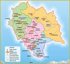 tourist maps himachal pradesh travel