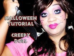 halloween tutorial creepy doll makeup