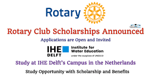 rotary club scholarships applications