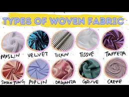 types of woven fabric material for